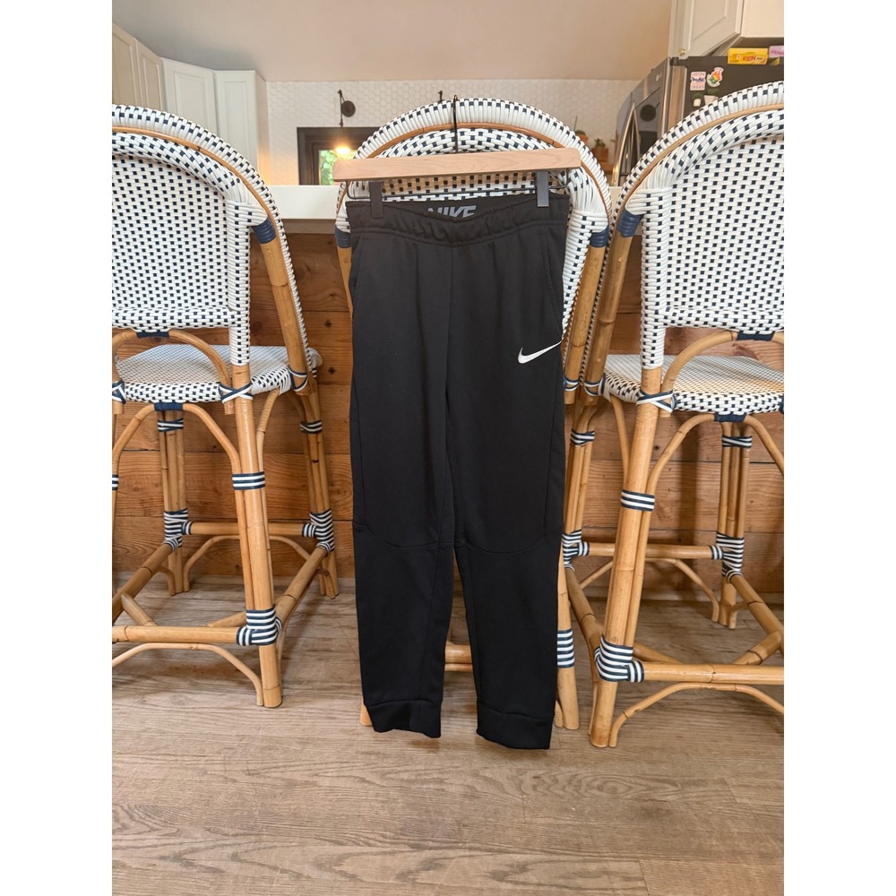 Nike Boys Dri-FIT Black Athletic Jogger Pants Youth Large L